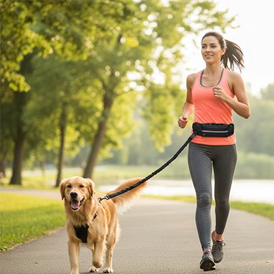 Laisse canicross Runner lac golden