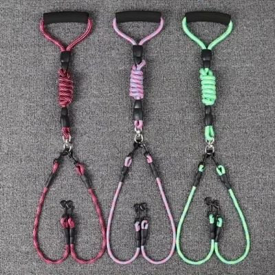 Laisse double pour chien Doubly démonstration des trois modèles offerts